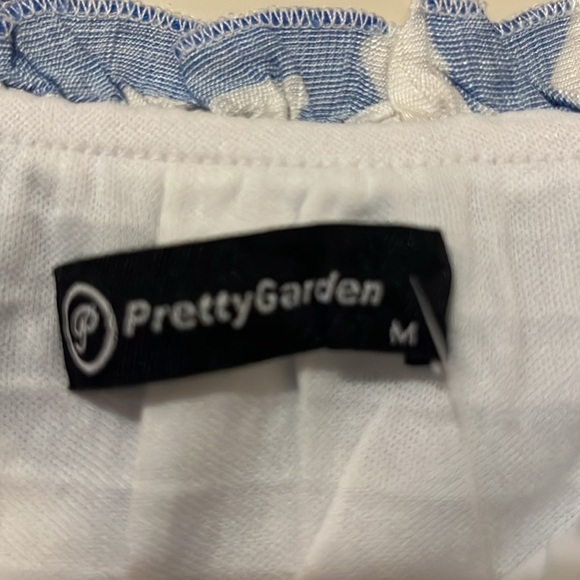 NWT PrettyGarden off the shoulder tiered maxi dress  medium - Picture 5 of 7